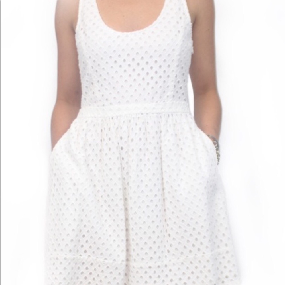 Joie white eyelet dress. XS